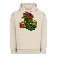 Pigment French Oak cowboy hat with boots christmas Urban Hoodie - RanaPortraitStore