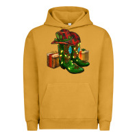 Pigment Peanut Butter cowboy hat with boots christmas Urban Hoodie - RanaPortraitStore