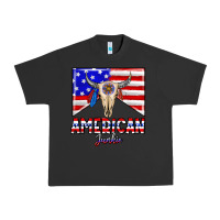 Pigment Black American junkie Urban Heavy Tee - CowhideDigitalArt