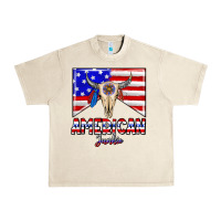 Sandshell American junkie Urban Heavy Tee - CowhideDigitalArt