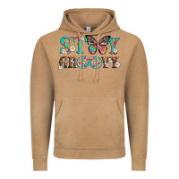 Vintage Camel stay groovy with butterfly peace sign and flowers Vintage Hoodie - Artiststas