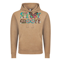 Vintage Coffee stay groovy with butterfly peace sign and flowers Vintage Hoodie - Artiststas