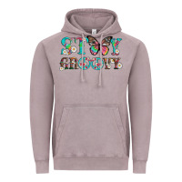 Vintage Zinc stay groovy with butterfly peace sign and flowers Vintage Hoodie - Artiststas