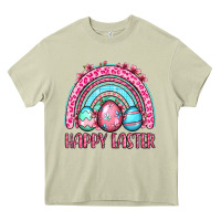 Mossy Happy Easter eggs rainbow Heavy Core Tee - OliviaCreatesArt