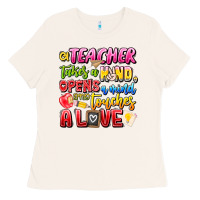 Bone a Teacher Takes a Hand Opens a mind and Touches A Ladies Tee - CowhideDigitalArt