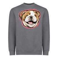 Storm bulldog pink glitter Heavyweight Sweatshirt - Jasminsmagicworld