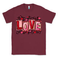 Burgundy Valentine's Day love Classic Tee - FaDigitalArtStudio