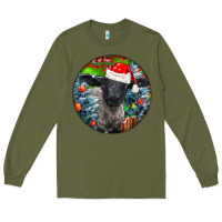 Army Green christmas suffolk baby sheep ornament Long Sleeve Tee - LillyAllenDesigns