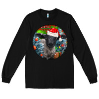 Black christmas suffolk baby sheep ornament Long Sleeve Tee - LillyAllenDesigns