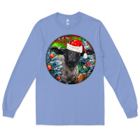 Colony Blue christmas suffolk baby sheep ornament Long Sleeve Tee - LillyAllenDesigns