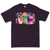 Plum Easter Coffee Cups With Bunny Premium Tee - BundleAndBundleShop