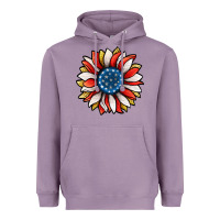 Lavender Patriotic Sunflower Heavyweight Hoodie - Jasminsmagicworld