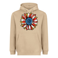 Mushroom Patriotic Sunflower Heavyweight Hoodie - Jasminsmagicworld