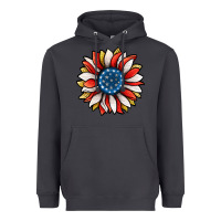 Smoke Patriotic Sunflower Heavyweight Hoodie - Jasminsmagicworld