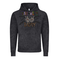 Vintage Black halloween daddy Vintage Hoodie - CowhideDigitalArt
