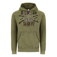 Vintage Olive halloween daddy Vintage Hoodie - CowhideDigitalArt