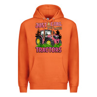 Carrot just a girl who loves tractors Premium Hoodie - BarkalooDesign