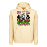 Pina Colada just a girl who loves tractors Premium Hoodie - BarkalooDesign