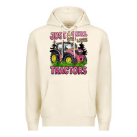 Tofu just a girl who loves tractors Premium Hoodie - BarkalooDesign
