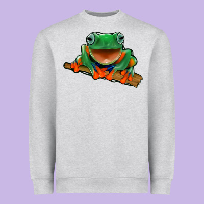 Frog Heavyweight Sweatshirt Designed By Jasminsmagicworld