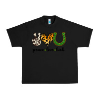 Black Peace Love Luck Urban Heavy Tee - Jasminsmagicworld