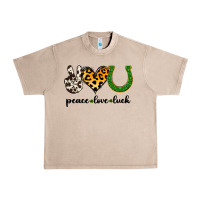 French Oak Peace Love Luck Urban Heavy Tee - Jasminsmagicworld