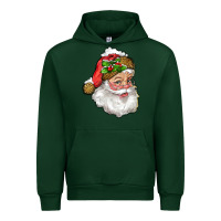Forest Green santa with snow Urban Hoodie - RanaPortraitStore