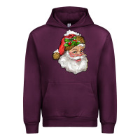 Mauve Wine santa with snow Urban Hoodie - RanaPortraitStore