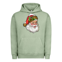Pigment Oil Green santa with snow Urban Hoodie - RanaPortraitStore