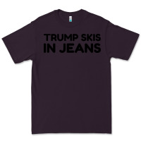 Plum trump skis in jeans Premium Tee - artisFamous