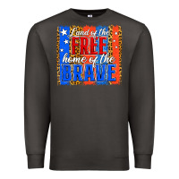 Smoke land of the free th of july brushstroke Premium Sweatshirt - Jasminsmagicworld