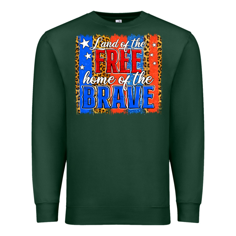Land Of The Free Th Of July Brushstroke Premium Sweatshirt by Jasminsmagicworld | Teevron