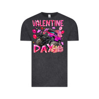 Vintage Black Valentine Day Vintage Tee - CowhideDigitalArt