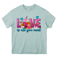 Arona Love Is All You Need Valentines Day Frappe Coffee Heavy Core Tee - FaDigitalArtStudio