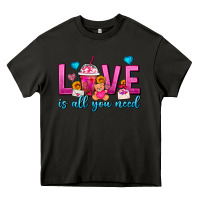 Asphalt Love Is All You Need Valentines Day Frappe Coffee Heavy Core Tee - FaDigitalArtStudio