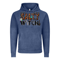 Vintage Denim salty witch Vintage Hoodie - CowhideDigitalArt