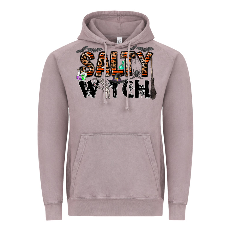 Salty Witch Vintage Hoodie by CowhideDigitalArt | Teevron