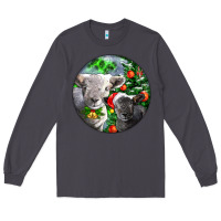 Smoke christmas southdown baby sheeps Long Sleeve Tee - LillyAllenDesigns