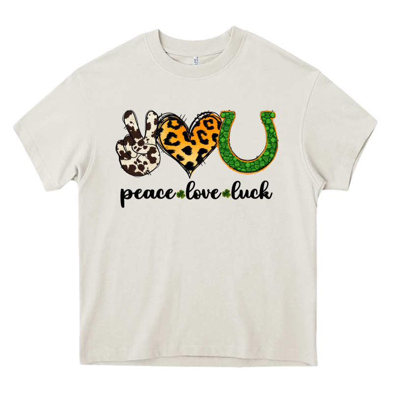 Peace Love Luck Heavy Core Tee by Jasminsmagicworld | Teevron