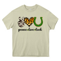 Mossy Peace Love Luck Heavy Core Tee - Jasminsmagicworld