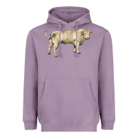 Lavender charolais bull Heavyweight Hoodie - RanaPortraitStore