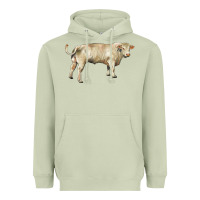 Matcha charolais bull Heavyweight Hoodie - RanaPortraitStore