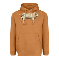 Meerkat charolais bull Heavyweight Hoodie - RanaPortraitStore