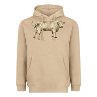 Mushroom charolais bull Heavyweight Hoodie - RanaPortraitStore