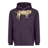 Plum charolais bull Heavyweight Hoodie - RanaPortraitStore