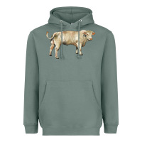 Sage charolais bull Heavyweight Hoodie - RanaPortraitStore