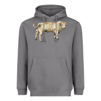 Storm charolais bull Heavyweight Hoodie - RanaPortraitStore