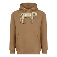 Toasted Coconut charolais bull Heavyweight Hoodie - RanaPortraitStore