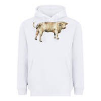 White charolais bull Heavyweight Hoodie - RanaPortraitStore