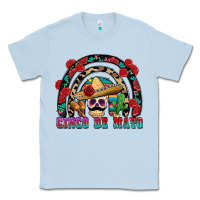 Dusty Blue Cinco de mayo rainbow Classic Tee - FaDigitalArtStudio